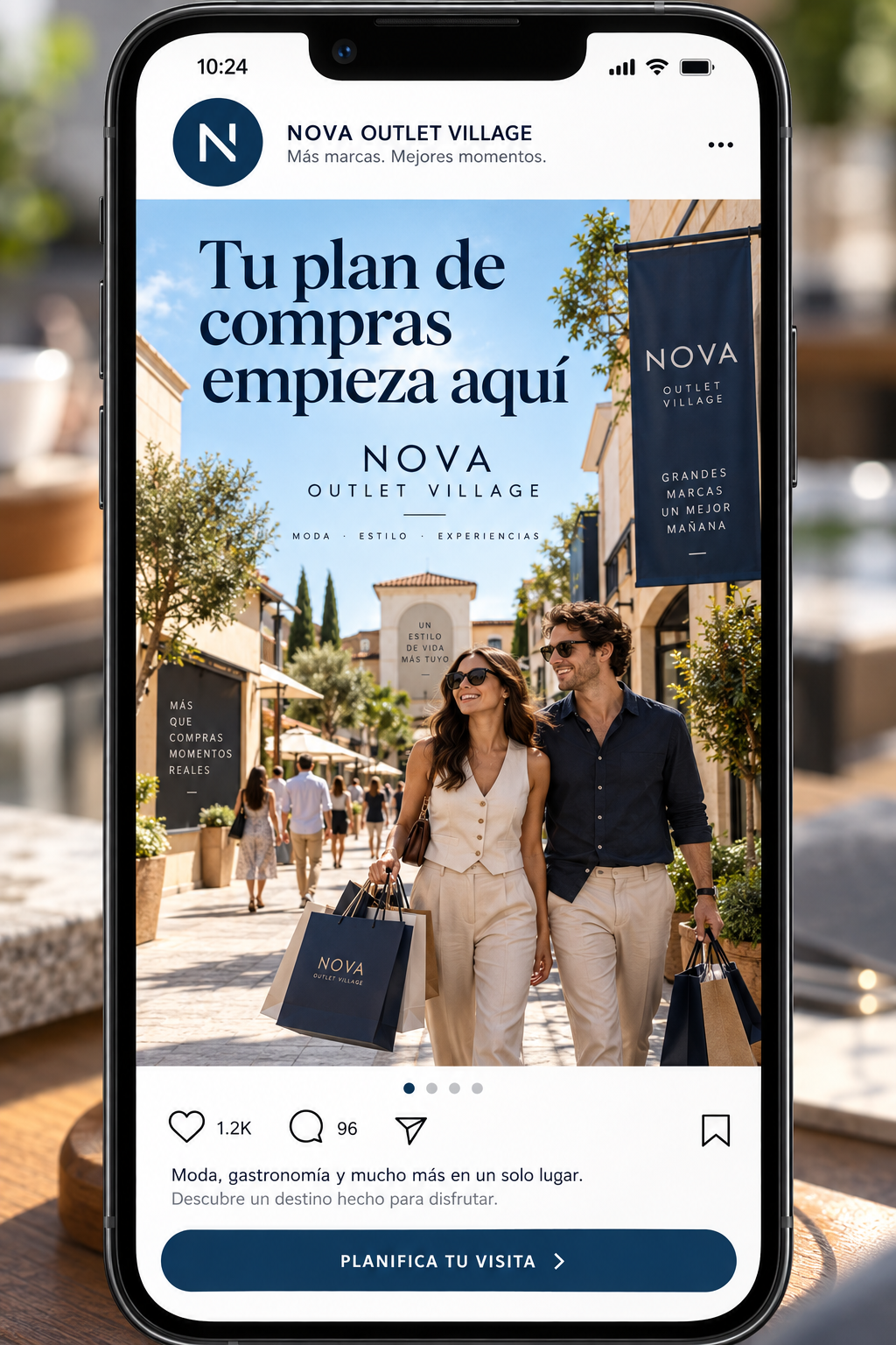 Adaptación conceptual de la campaña de NOVA OUTLET VILLAGE a un entorno social
