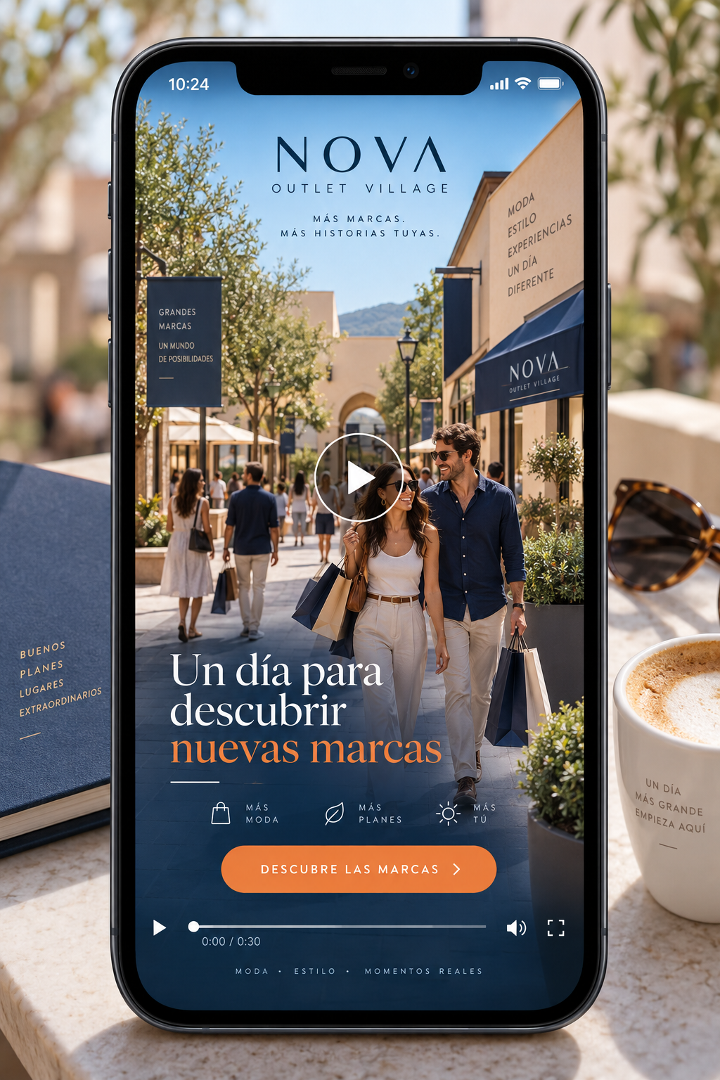 Campaña en vídeo online de NOVA OUTLET VILLAGE con llamada a descubrir las marcas